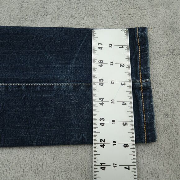 Aeropostale Jeans Womens Size 4 Short Blue Low-Rise Skinny 30" Inseam Distressed - Picture 5 of 16